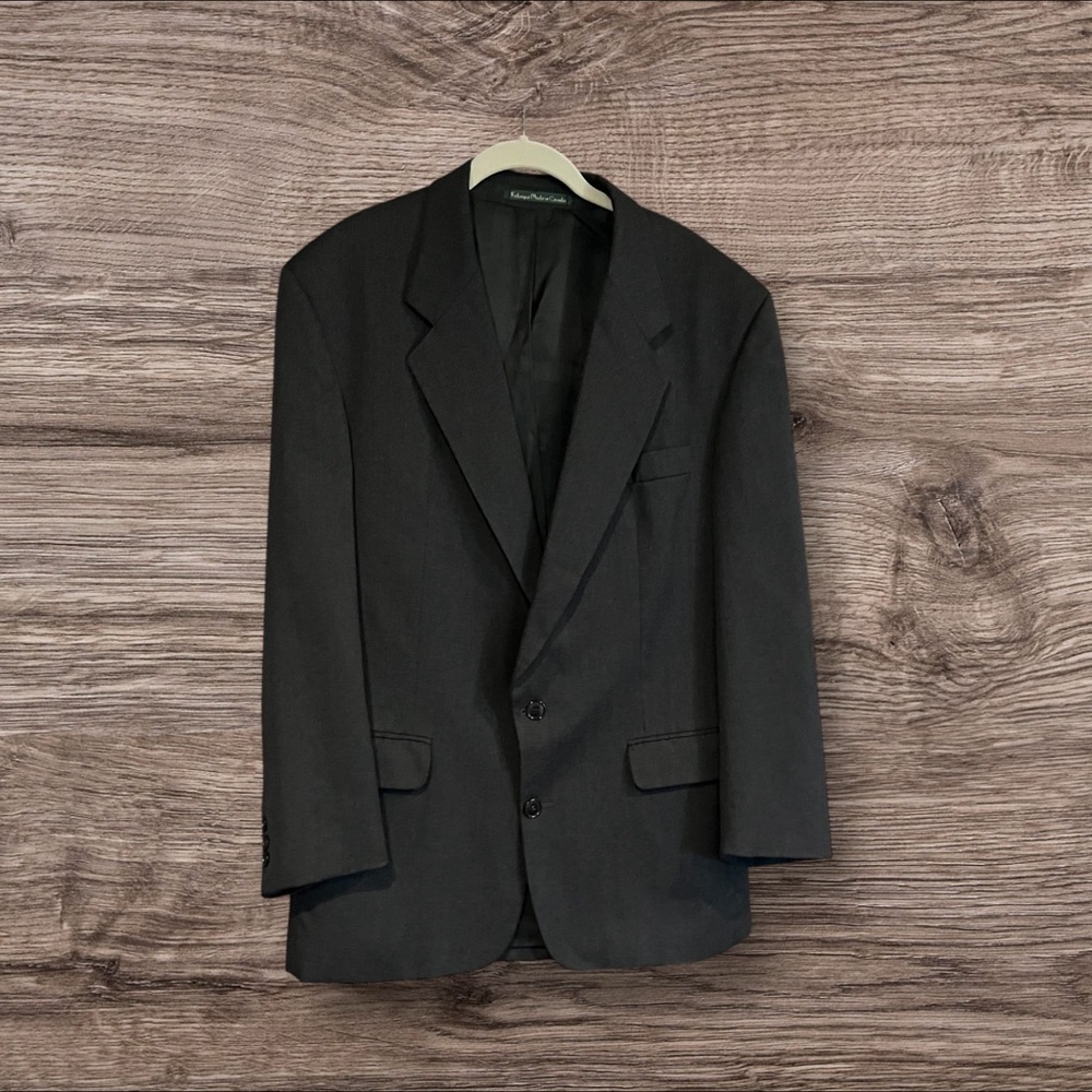 Brandini Men’s Jacket Sports Coat 2 Button Pure Virgin Wool Size 42W35R